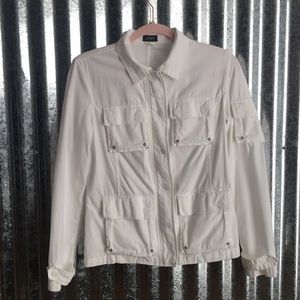 J. crew white cotton jacket XS